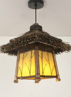 中式仿古吊灯日式餐厅茶室吊灯具阳台过道田园风可改户外