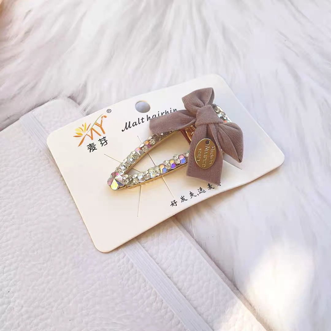 麦芽高档满钻刘海碎发夹子鸭嘴夹