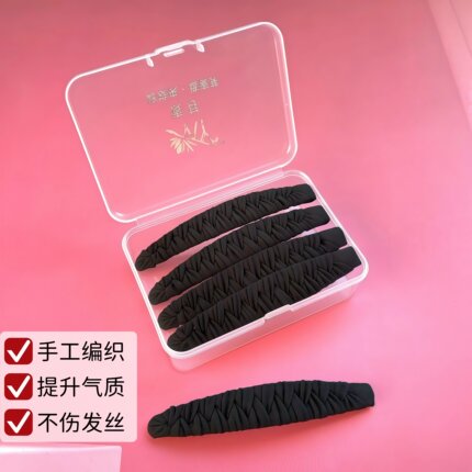 简约黑色发夹绕布发卡气质百搭刘海夹大号侧边夹子BB夹碎头发夹子