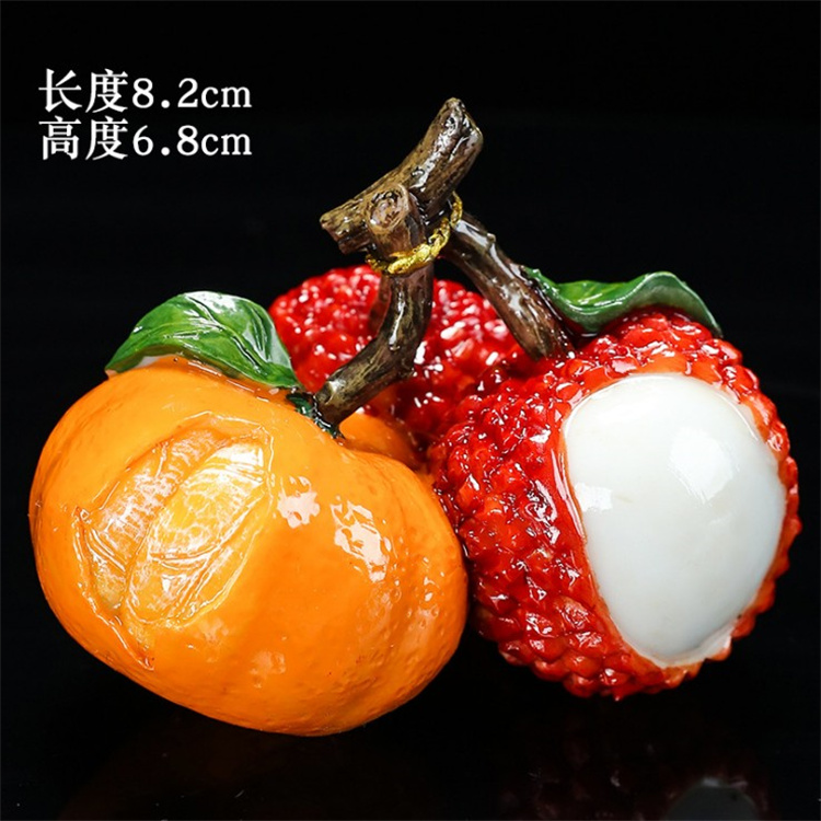变色荔枝茶宠可养创意摆件