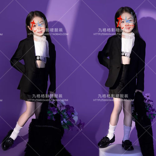 女童西装T台大赛儿童演出服