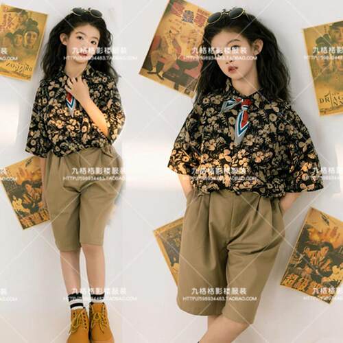 8090年代夏季女童港风比赛演出服