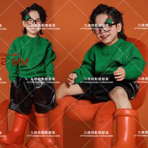 新年圣诞毛衣舞台走秀儿童演出服