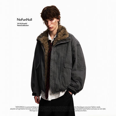 NOFUNNULL新款美式座山雕棉衣潮