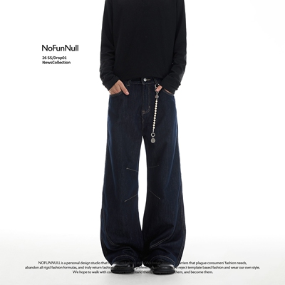 NOFUNNULL莱赛尔水洗原牛牛仔裤
