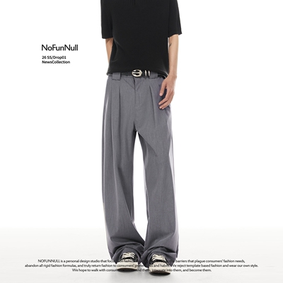 NOFUNNULL天丝莱赛尔休闲西裤潮