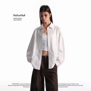 男女秋季 cleanfit纯棉高质衬衫 通勤百搭学院风衬衣 美式 NOFUNNULL