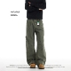 裤 NOFUNNULL 男女春季 微喇伞兵工装 美式 vibe高街结构设计感牛仔裤