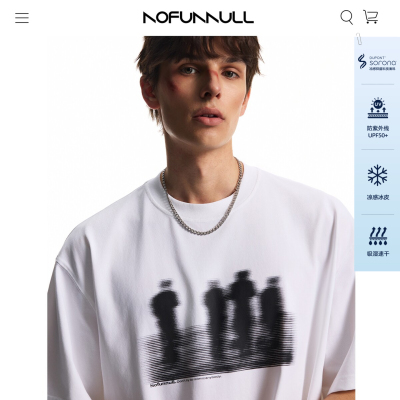NOFUNNULL美式260g索罗娜短袖t恤