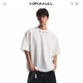 宽松正肩半袖 NOFUNNULL300g重磅空气层cleanfit短袖 t恤男美式 上衣