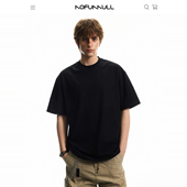 上衣潮 t恤男女简约通勤半袖 NOFUNNULL夏季 260g索罗娜凉感速干短袖