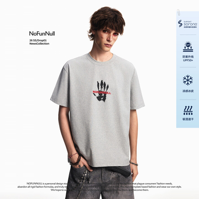 NOFUNNULL美式印花索罗娜短袖t恤