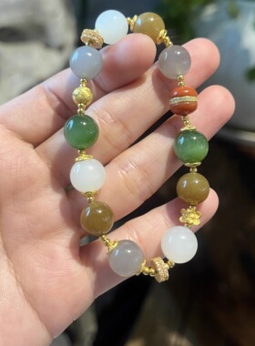 和田玉蜂蜜水碧玉猫眼烟紫糖玉