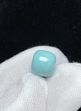 天然原矿绿松石老型珠桶珠散珠手串手链饰品diy配饰顶腰珠原矿