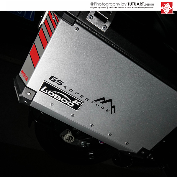 TUTU圖圖車貼 GS1200 F800水鸟ADV边箱个性装饰贴安全警示反光贴