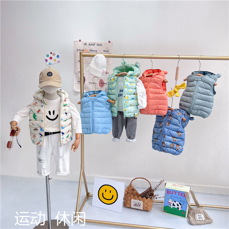宝宝马甲羽绒棉服秋冬季女童坎肩轻薄款婴幼儿背心夹男童洋气外套,童装/婴儿装/亲子装,马甲,淘宝优惠券,粉丝福利购,淘宝优惠卷