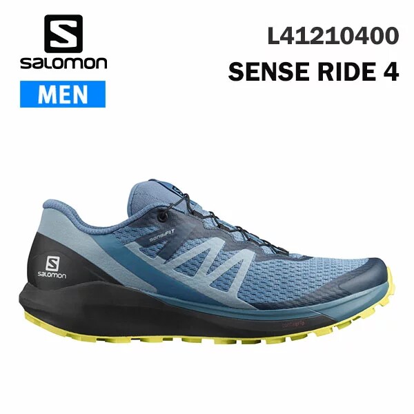 日本代购Salomon萨洛蒙SENSE RIDE4男士公路跑鞋越野跑步鞋运动鞋