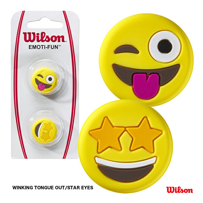 日本直邮代购Wilson威尔胜Winking Tongue Out/Star Eyes 减震器