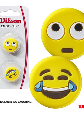 日本直邮代购Wilson威尔胜翻白眼/哭笑阻尼器黄色网球拍减震器