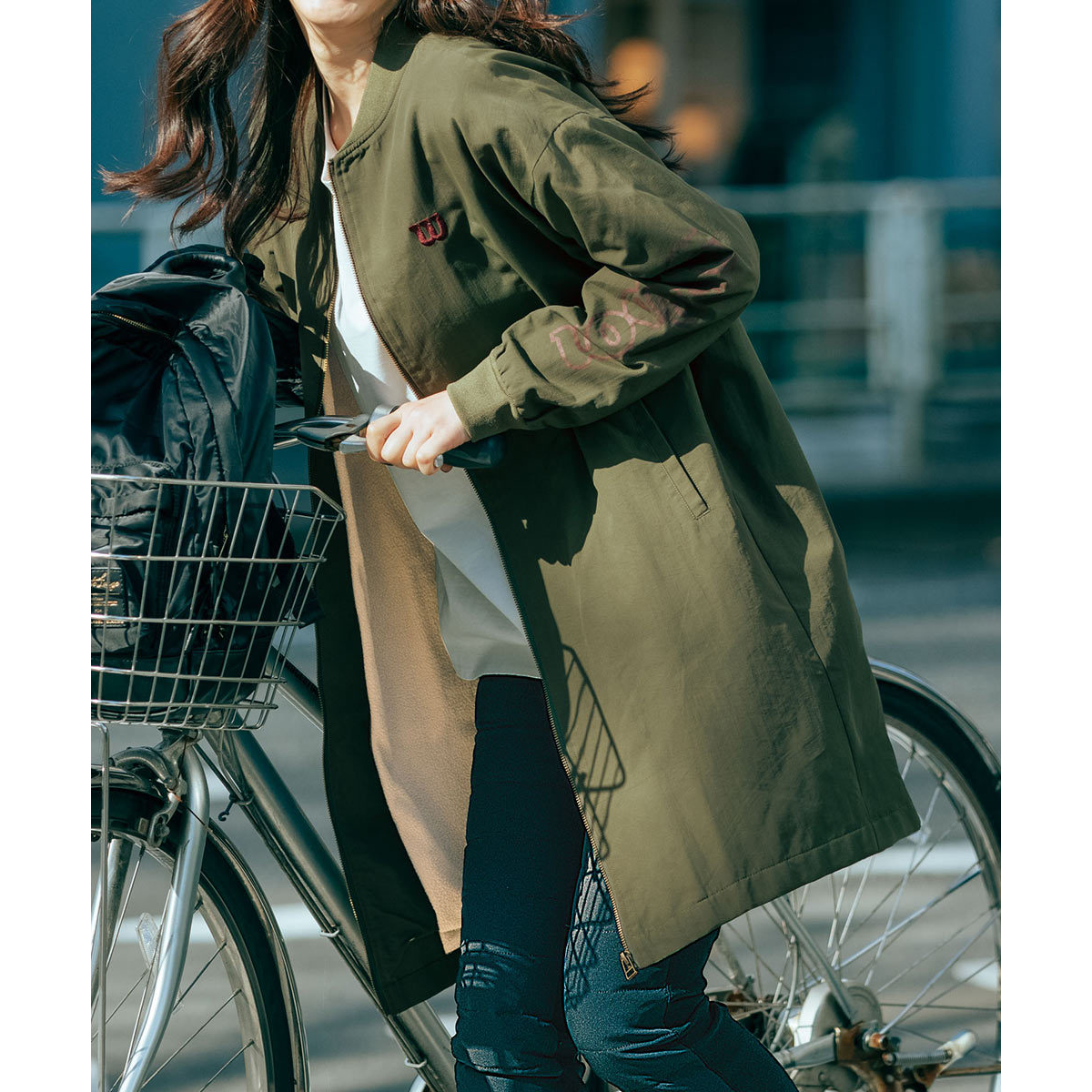 日本代购Wilson威尔胜长袖休闲拉链衫户外中长款训练服上衣运动服