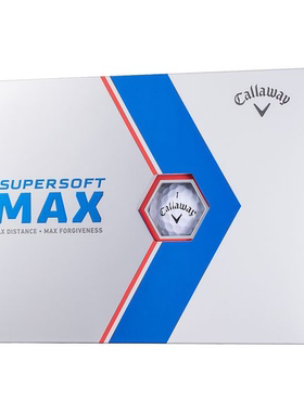 Callaway SUPERSOFT MAX 高尔夫球 2023 款白色 1 打（12 个球）