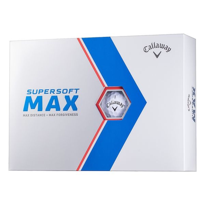 Callaway SUPERSOFT MAX 高尔夫球 2023 款白色 1 打（12 个球）