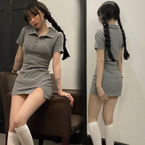 0新款短袖纯欲辣妹韩版修身性感