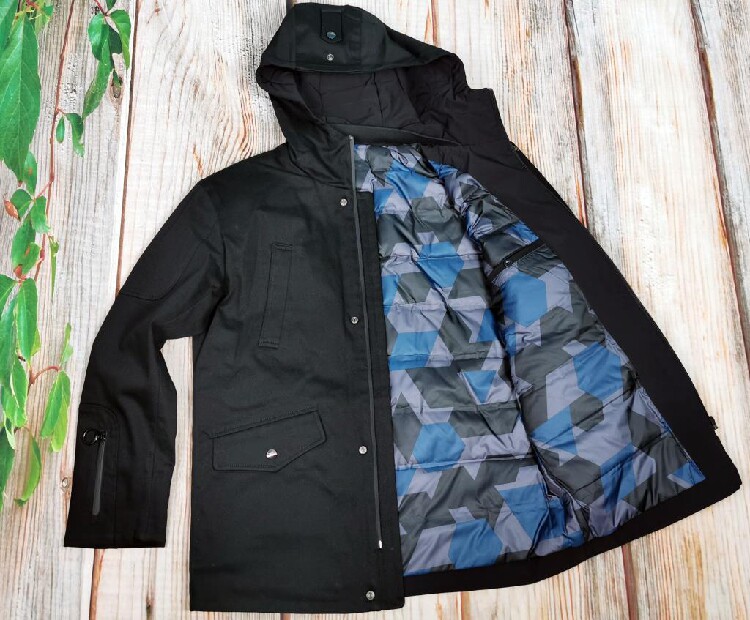 6194216865爱登堡男装专柜正品冬装新款休闲牛仔棉服棉衣