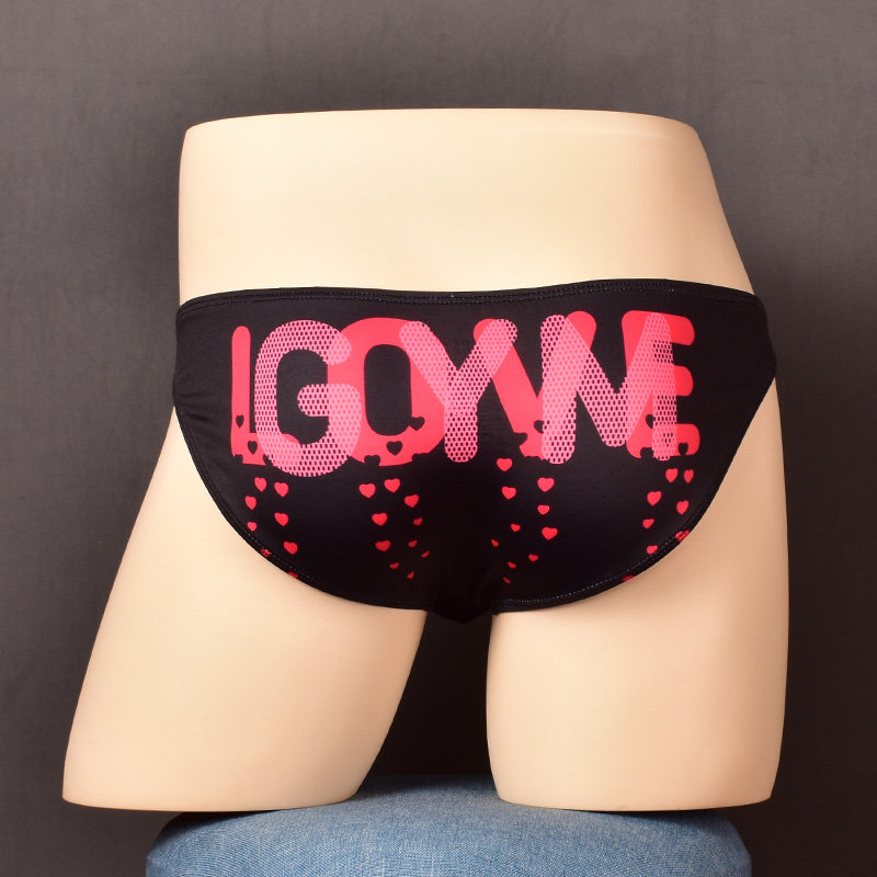 希宾男低腰性感小三角裤弹力单层聚酯纤维速干时尚印花比基尼潮男