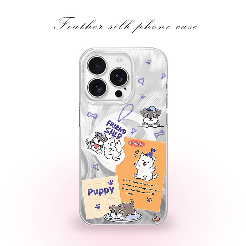 小狗贴纸拼贴适用于iPhone18promax/iPhone17pro手机壳华为mete80一加13磁吸vivoS30羽纱红米K80小米17OPPO
