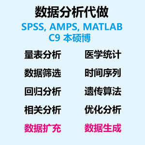 SPSS代做/数据分析/量表分析/数据扩充