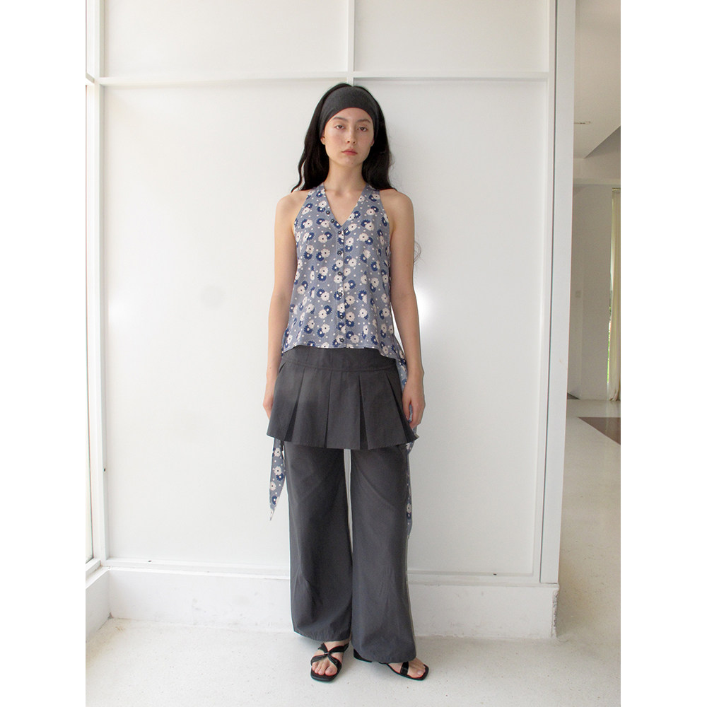 FUNNEL IN  宽松裙裤休闲裤阔腿裤夏季独特超好看垂感裤子薄款