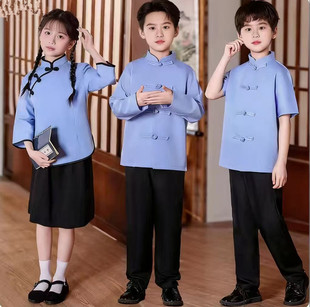 儿童民国风演出服学生装五四青年合唱幼儿园诗歌朗诵运动会毕业照