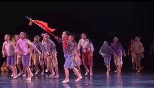 群舞舞蹈时刻准备着王二小儿童团舞蹈服农民村姑百姓课本剧演出服