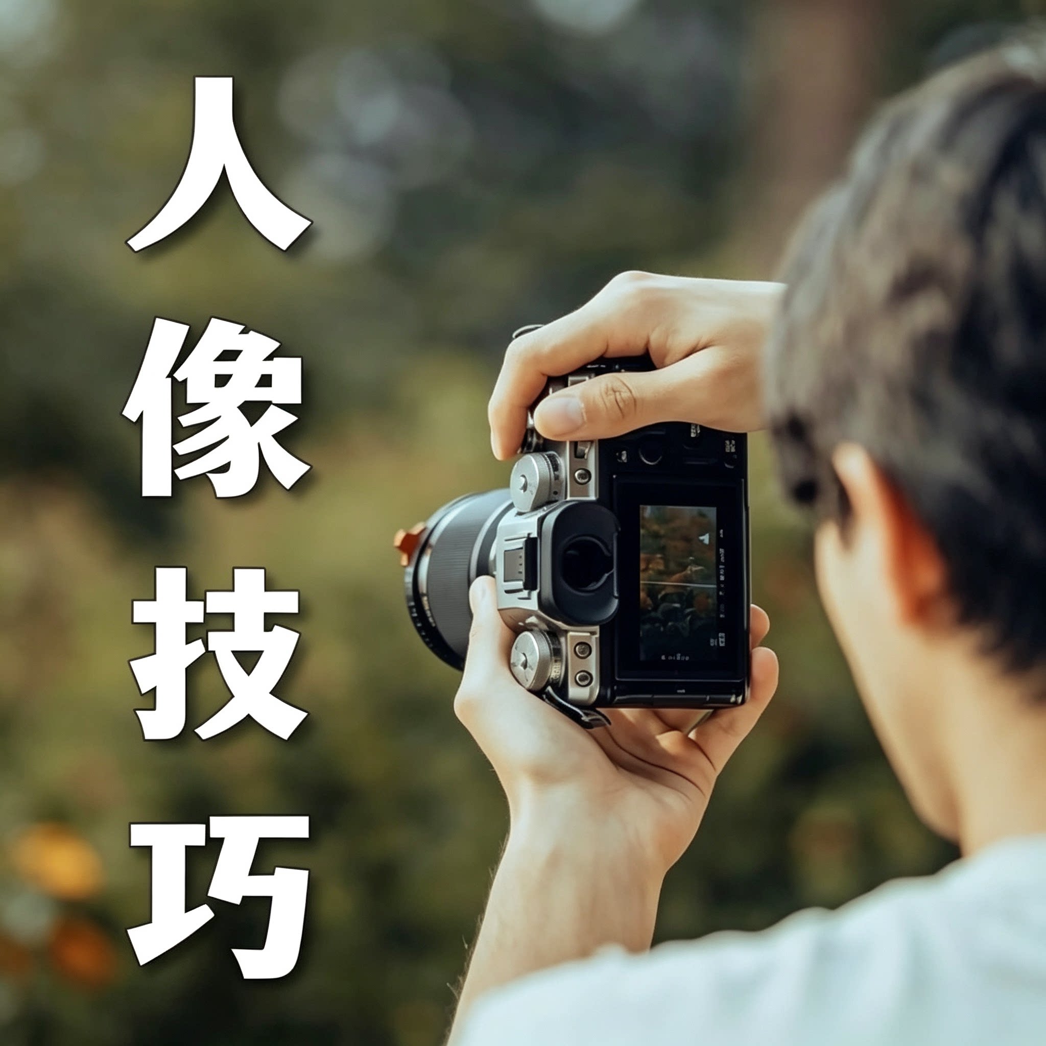 人像摄影技巧教程相机拍照构图光影教学新手入门资料