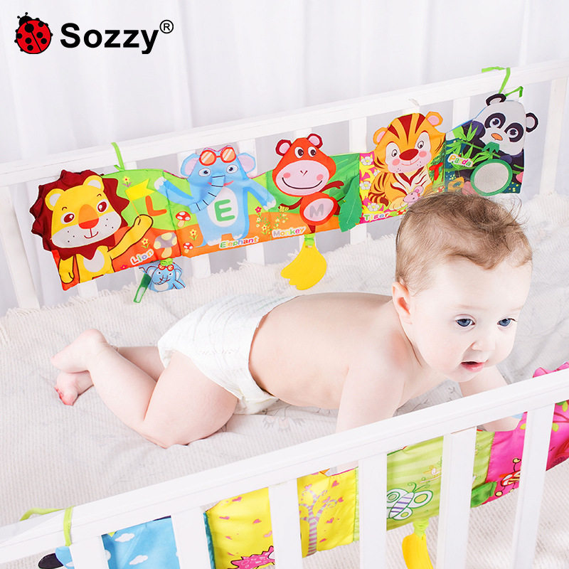 Sozzy婴儿床围立体布书早教
