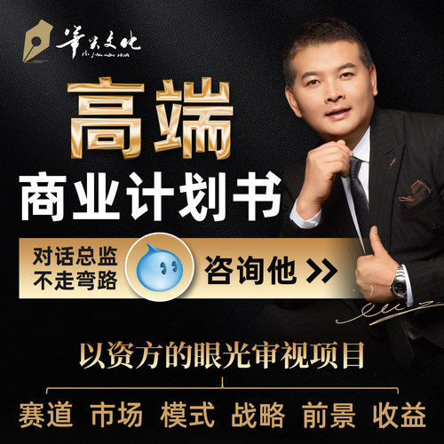 商业计划书PPT设计项目融资BP创新创业计划书可研报告策划编制