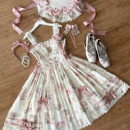 原创古典蔷薇JSK花墙cla优雅Lolita提花棉洛丽塔 定制不退 全款