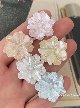 YUYU高级感仿贝栀子花纽扣西服外套马甲装饰扣毛衣开衫连衣裙扣子