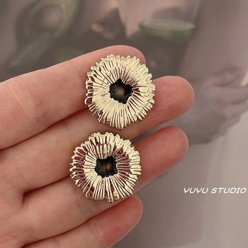 小香风金属纽扣复古太阳粗花呢