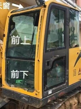 临工E680F 75挖掘机前后上下挡风玻璃 左右门窗玻璃675F不包邮