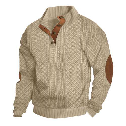 Men's standing collar long sleeved sweatshirt 男立领长袖卫衣