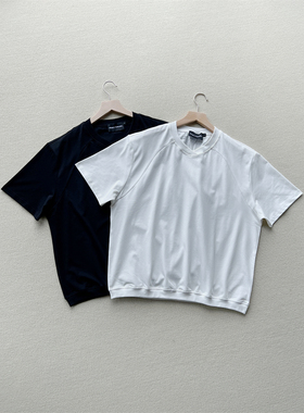 REBELTOREBEL 双色凉感抑菌索罗娜短袖/异形领口螺纹下摆基础T恤