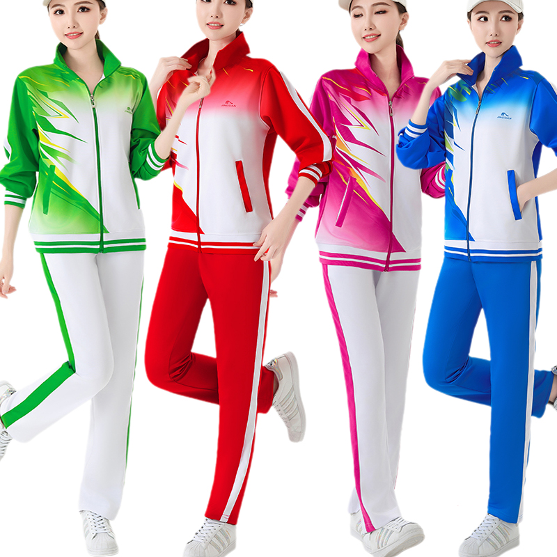 晋冠新款运动服套装女佳木斯广场舞梦之队广场舞服装演出服两件套