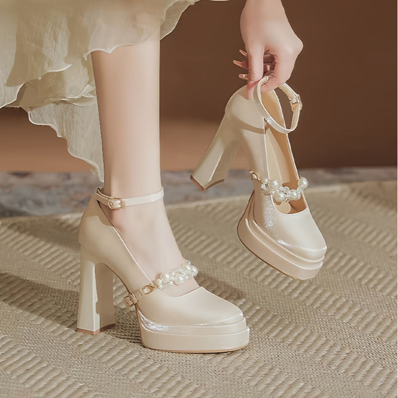 优雅婚纱新娘婚鞋洛丽塔单鞋