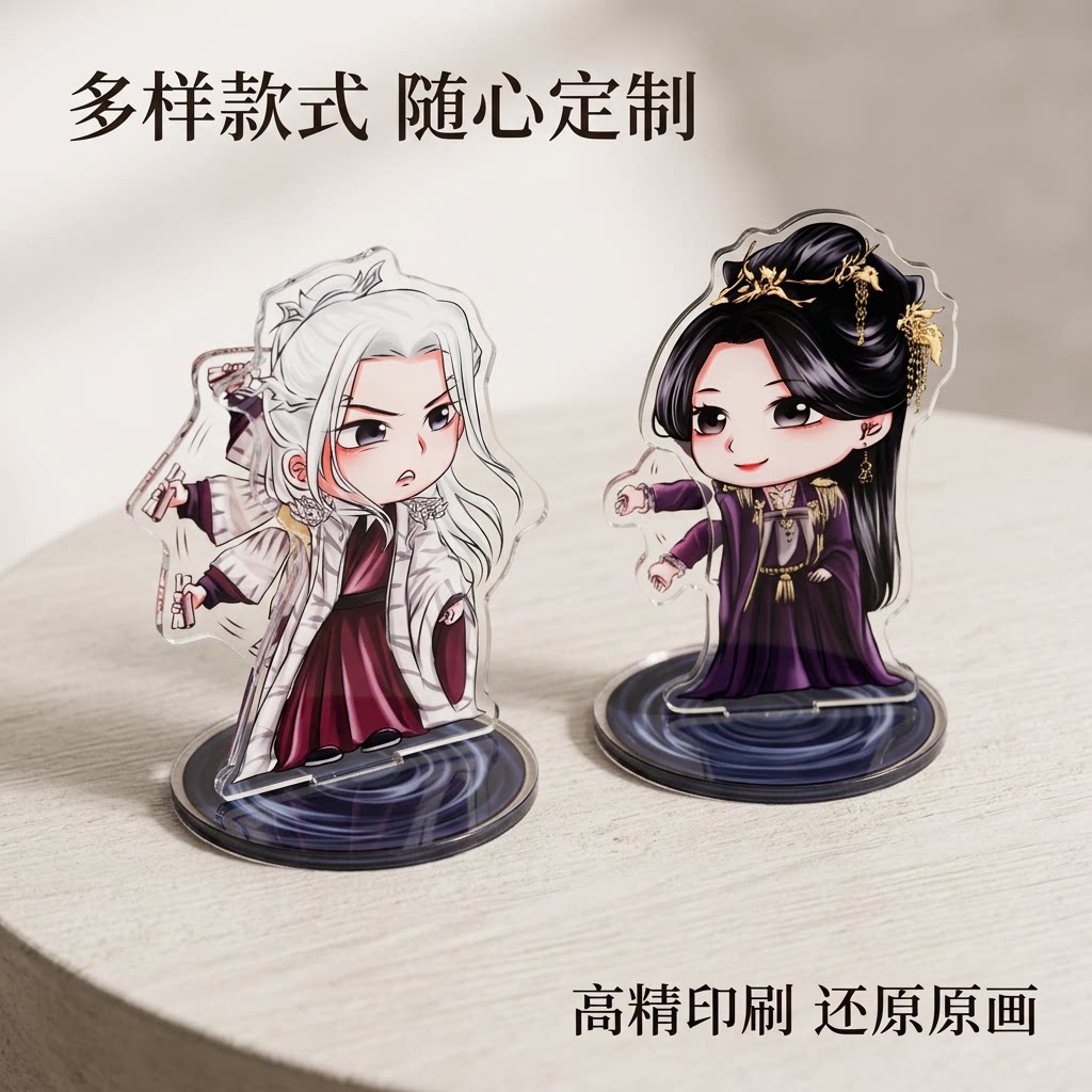 亚克力Q版旋转立牌定制图片