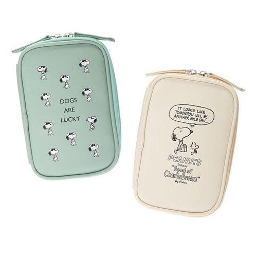 日本新款史努比皮质收纳卡通可爱