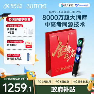 【国补立减10%】科大讯飞AI词典笔P30Pro 通用小初高 扫描笔 学习笔 词典笔 学习机 点读笔 翻译笔英语单词