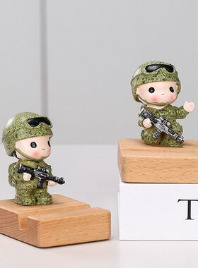 纪念特种兵小兵季礼物建军节摆件