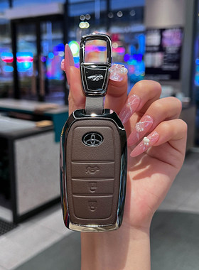 丰田兰德酷路泽钥匙套lc300壳fj扣lc200专用男女士高档改装配件